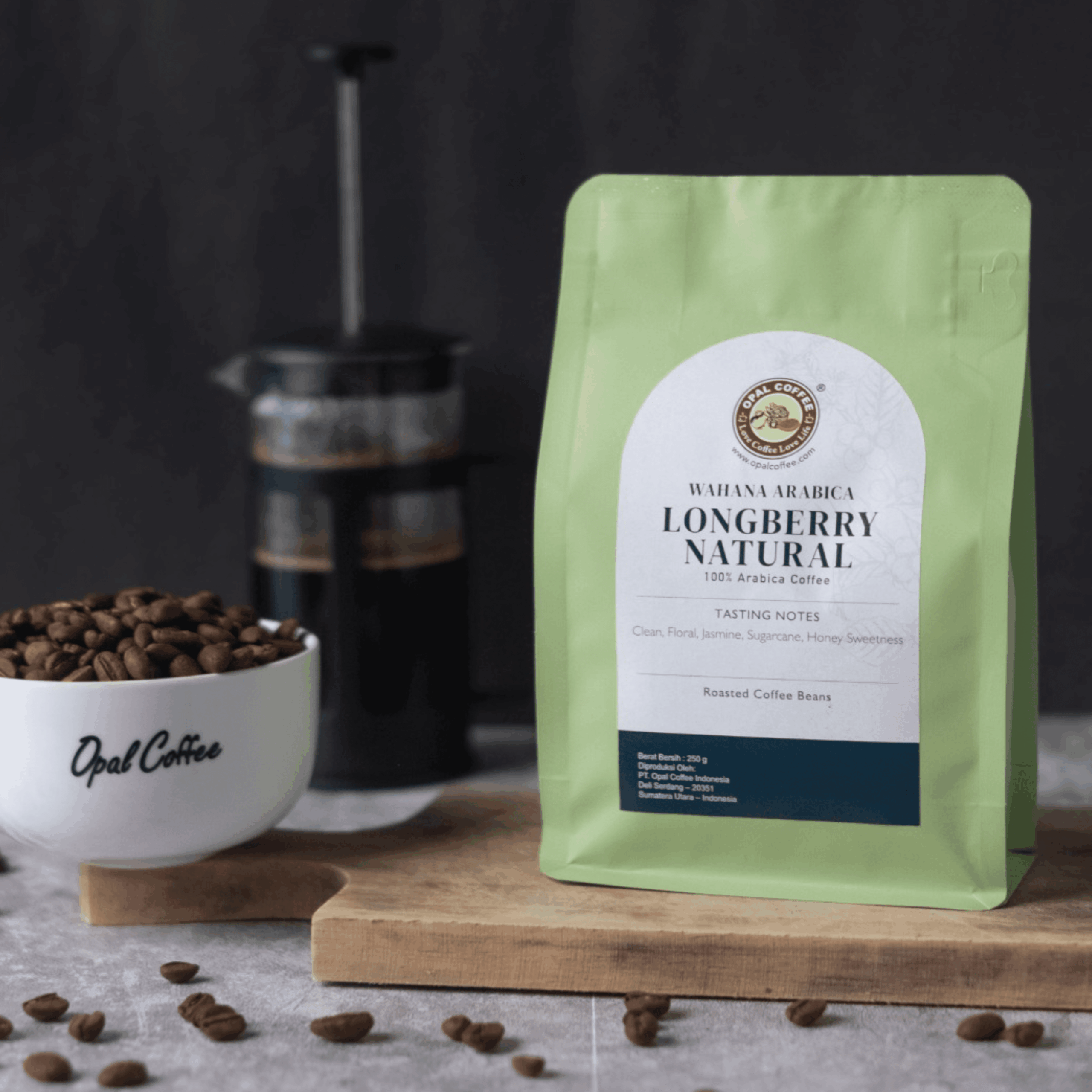 Arabica Wahana Longberry Natural Roasted Coffee